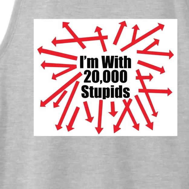 IM With 20000 Stupids Ladies Tri-Blend Wicking Tank