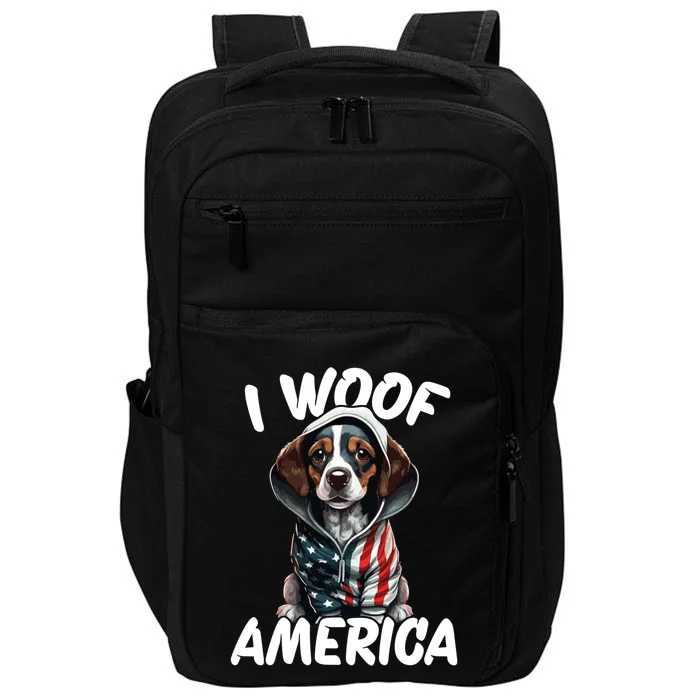 I Woof America Cute Gift Impact Tech Backpack