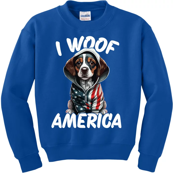 I Woof America Gift Kids Sweatshirt