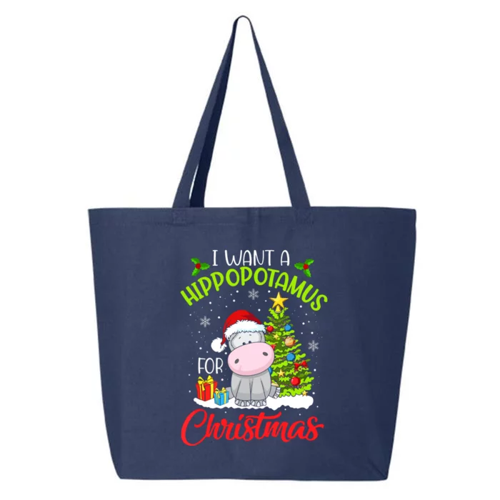 I Want A Hippopotamus For Christmas, Xmas Hippo 25L Jumbo Tote