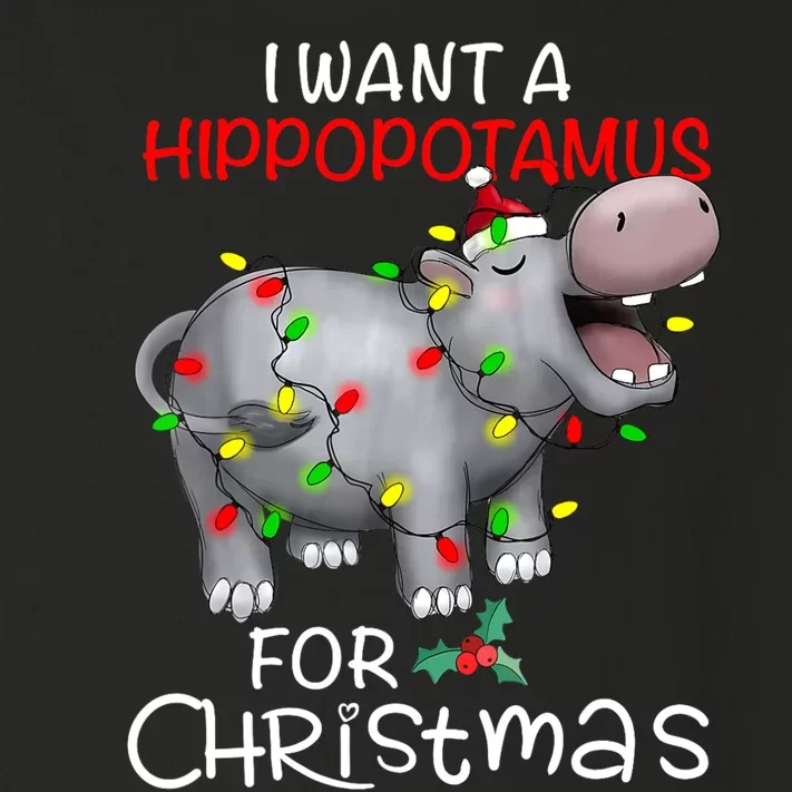 I Want A Hippopotamus For Christmas Xmas Hippo Toddler Long Sleeve Shirt