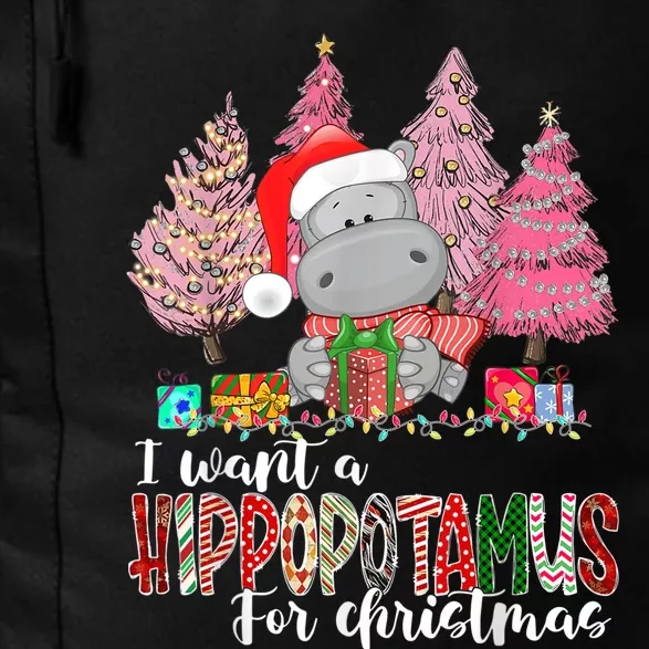 I Want A Hippopotamus For Christmas Xmas Hippo for Daily Commute Backpack