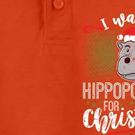 I Want A Hippopotamus For Christmas Gift Dry Zone Grid Performance Polo