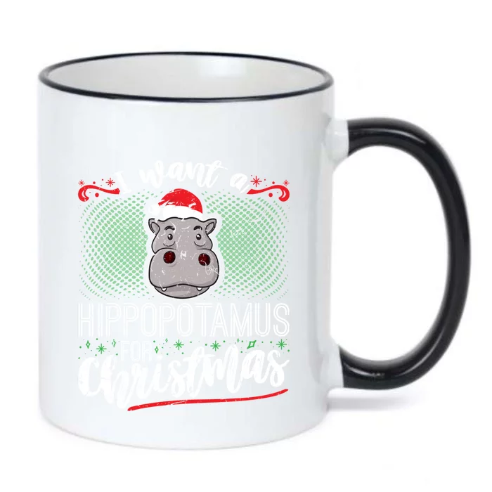 I Want A Hippopotamus For Christmas Gift Black Color Changing Mug