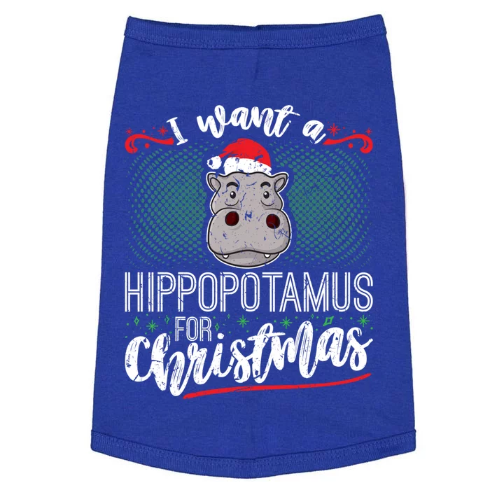 I Want A Hippopotamus For Christmas Gift Doggie Tank