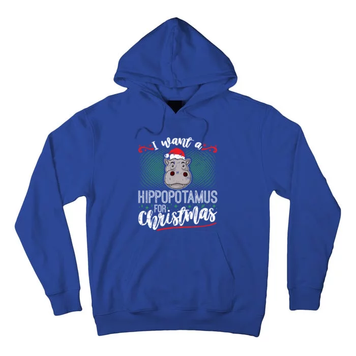 I Want A Hippopotamus For Christmas Gift Tall Hoodie