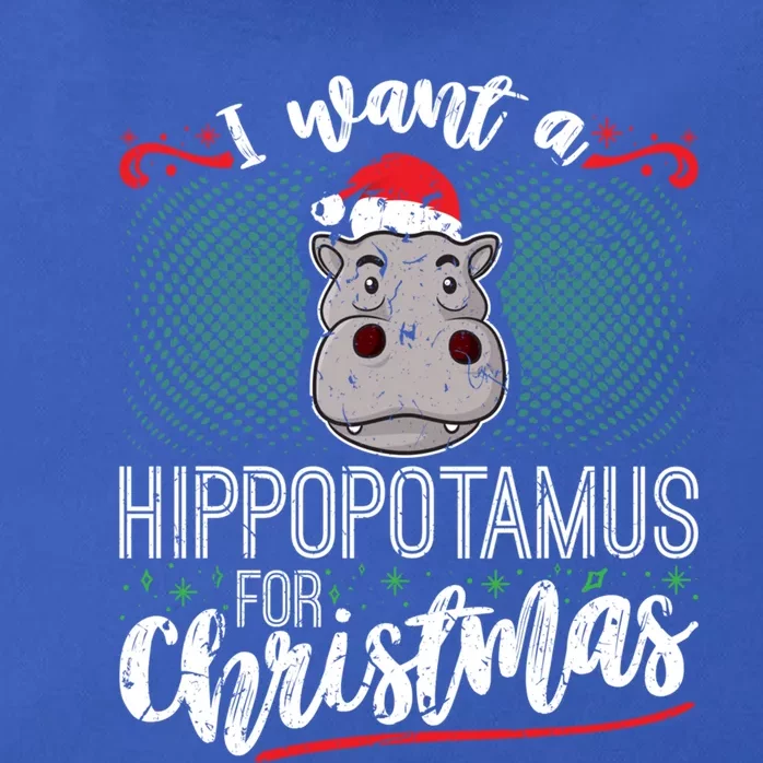 I Want A Hippopotamus For Christmas Gift Zip Tote Bag