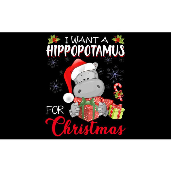 I Want A Hippopotamus For Christmas Xmas Hippo Bumper Sticker