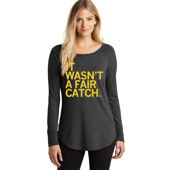 It Wasn’T A Fair Catch Women's Perfect Tri Tunic Long Sleeve Shirt