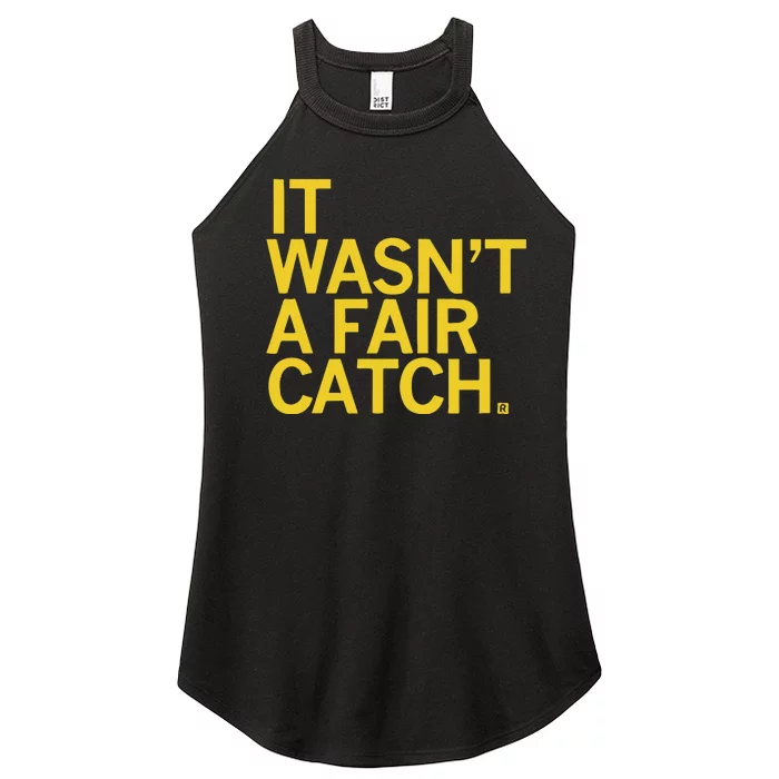 It Wasn’T A Fair Catch Women’s Perfect Tri Rocker Tank