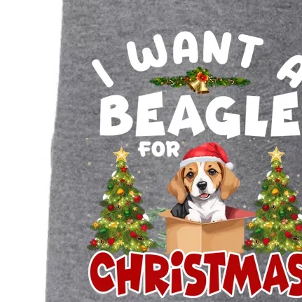 I Want A Beagle For Christmas Funny Beagle Mom Dog Lover Dad Gift Doggie 3-End Fleece Hoodie