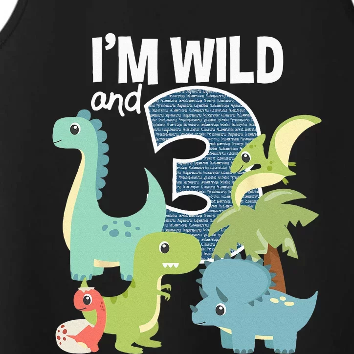 Im Wild And 3 Dinosaurs Theme Birthday Dinosaur Party Performance Tank