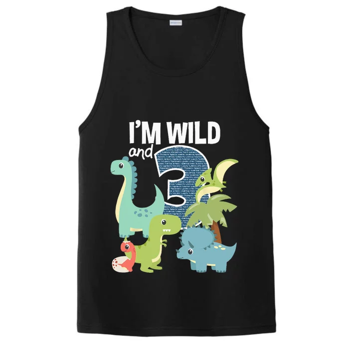 Im Wild And 3 Dinosaurs Theme Birthday Dinosaur Party Performance Tank