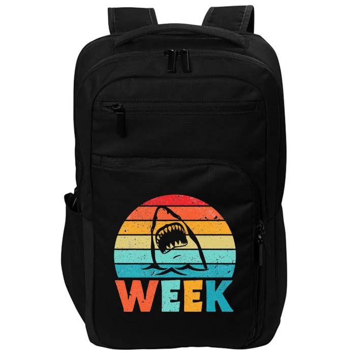 I Waited All Year For This Week Funny Shark Ocean Wildlife Impact Tech Backpack