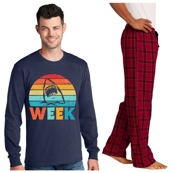 I Waited All Year For This Week Funny Shark Ocean Wildlife Long Sleeve Pajama Set