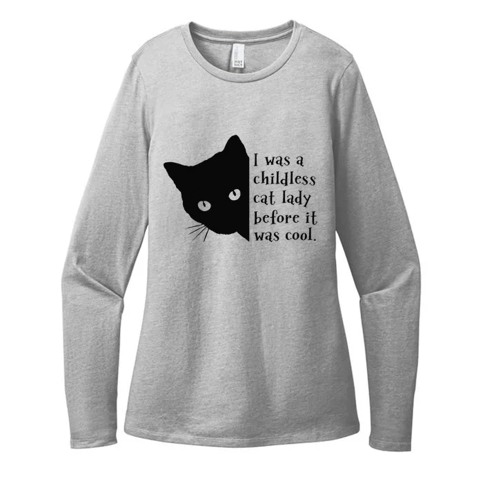 I Was A Childless Cat Lady Before It Was Cool Gift Womens CVC Long Sleeve Shirt