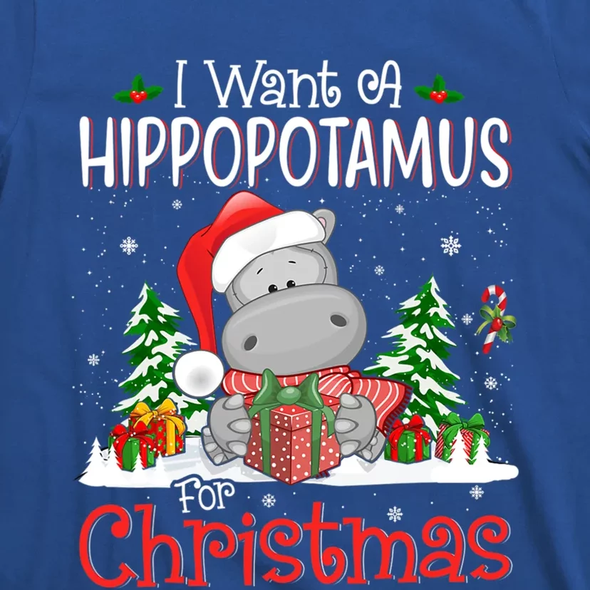 I Want A Hippopotamus For Christmas Xmas Hippo For Gift T-Shirt