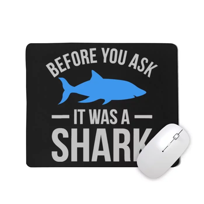 It Was A Shark Funny Amputee Prosthetic Surgery Graphic Mousepad