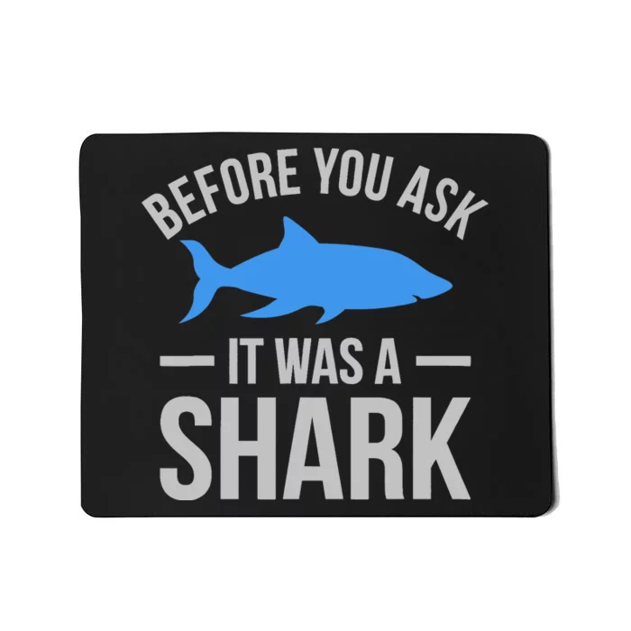 It Was A Shark Funny Amputee Prosthetic Surgery Graphic Mousepad