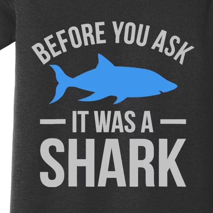 It Was A Shark Funny Amputee Prosthetic Surgery Graphic Baby Bodysuit