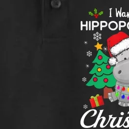 I Want A Hippopotamus For Christmas Cute Gift Xmas Costume Dry Zone Grid Performance Polo