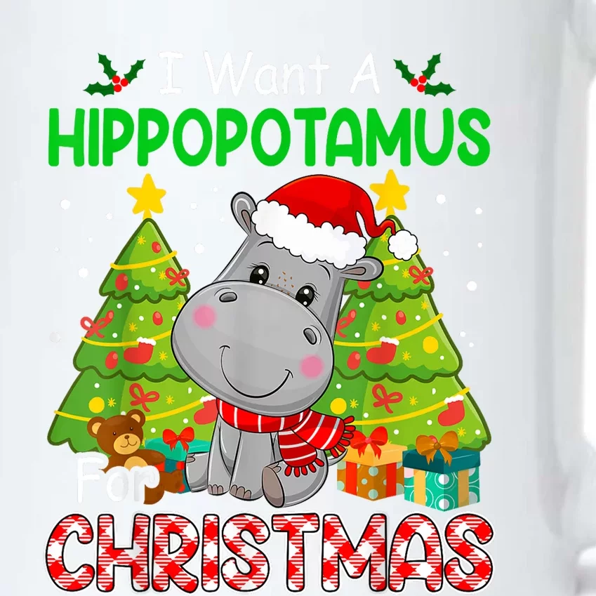 I Want A Hippopotamus For Christmas Cute Xmas Costume Black Color Changing Mug