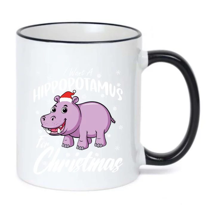 I Want A Hippopotamus For Christmas Gift Xmas Hippo Cool Gift Black Color Changing Mug