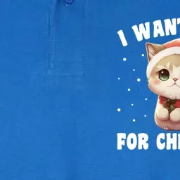 I Want A Cat For Christmas Cute Cats Cool Gift Softstyle Adult Sport Polo