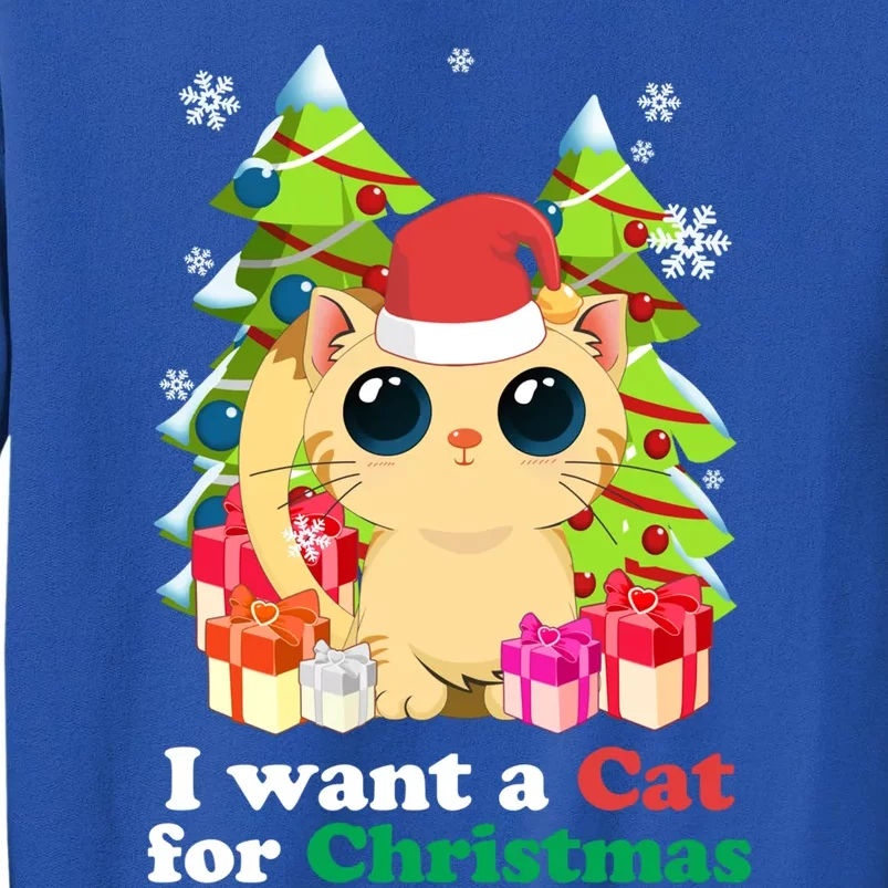 I Want A Cat For Christmas Funny Christmas Funny Gift Holiday Meaningful Gift Sweatshirt