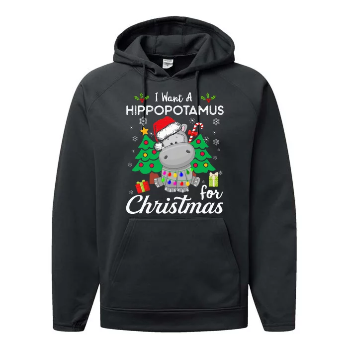 I Want A Hippopotamus For Christmas Cute Gift Performance Fleece Hoodie