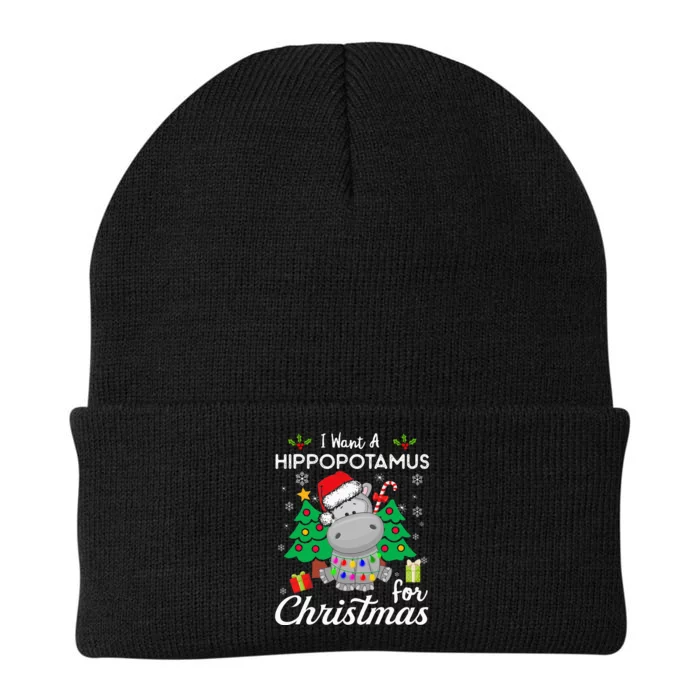 I Want A Hippopotamus For Christmas Cute Gift Knit Cap Winter Beanie