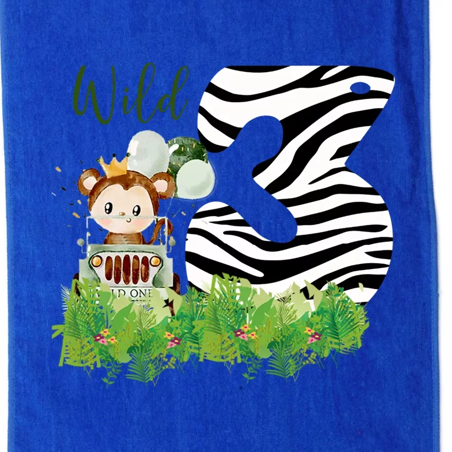 Im Wild And 3 Zoo Theme Birthday Safari Jungle Animal Platinum Collection Golf Towel