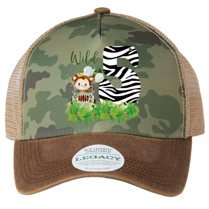 Im Wild And 5 Zoo Theme Birthday Safari Jungle Animal Legacy Tie Dye Trucker Hat