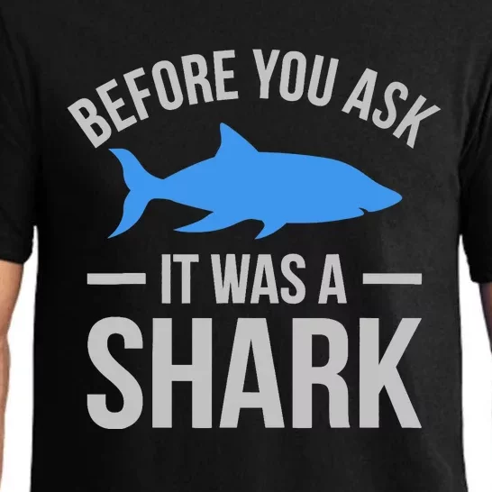 It Was A Shark Funny Amputee Prosthetic Surgery Graphic Pajama Set