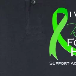 I Wear A Green For My Hero Bone Marrow Awareness Softstyle Adult Sport Polo