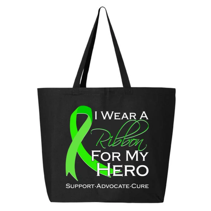 I Wear A Green For My Hero Bone Marrow Awareness 25L Jumbo Tote