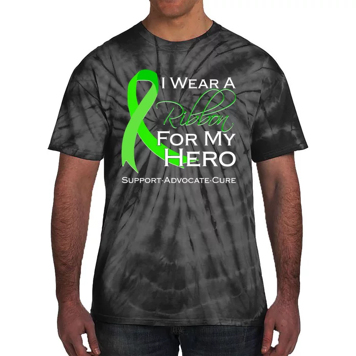 I Wear A Green For My Hero Bone Marrow Awareness Tie-Dye T-Shirt