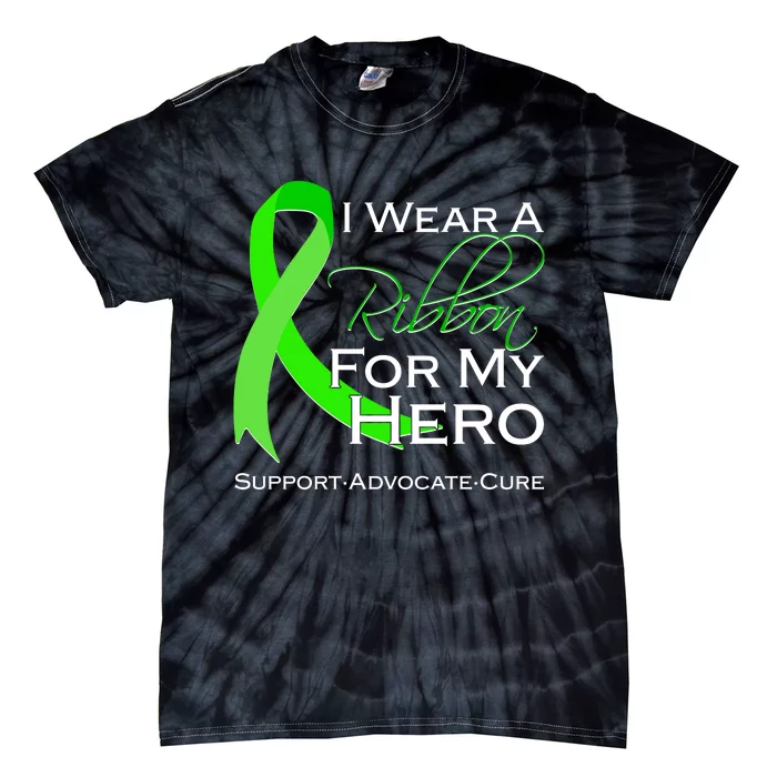 I Wear A Green For My Hero Bone Marrow Awareness Tie-Dye T-Shirt