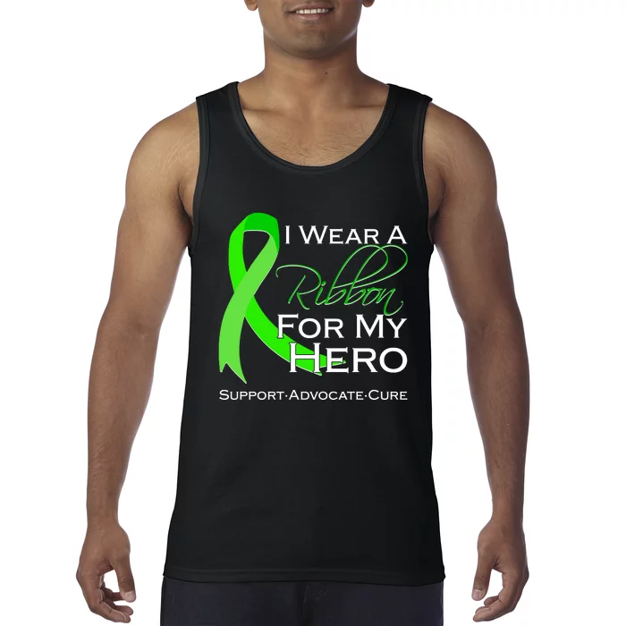 I Wear A Green For My Hero Bone Marrow Awareness Tank Top