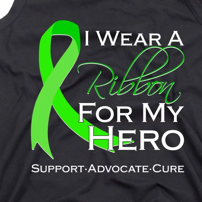 I Wear A Green For My Hero Bone Marrow Awareness Tank Top