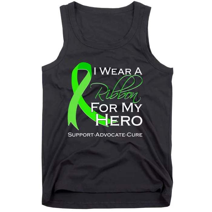 I Wear A Green For My Hero Bone Marrow Awareness Tank Top