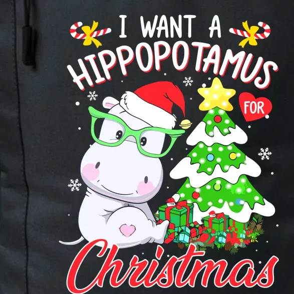 I Want A Hippopotamus For Christmas Xmas Hippo Daily Commute Backpack