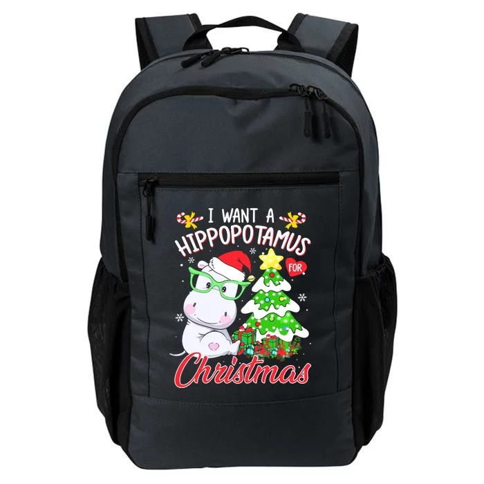 I Want A Hippopotamus For Christmas Xmas Hippo Daily Commute Backpack