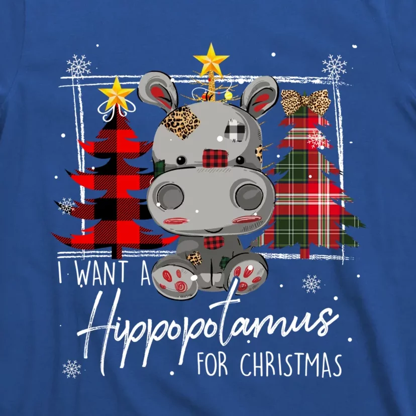 I Want A Hippopotamus For Christmas Cute Hippo Xmas Funny Gift T-Shirt