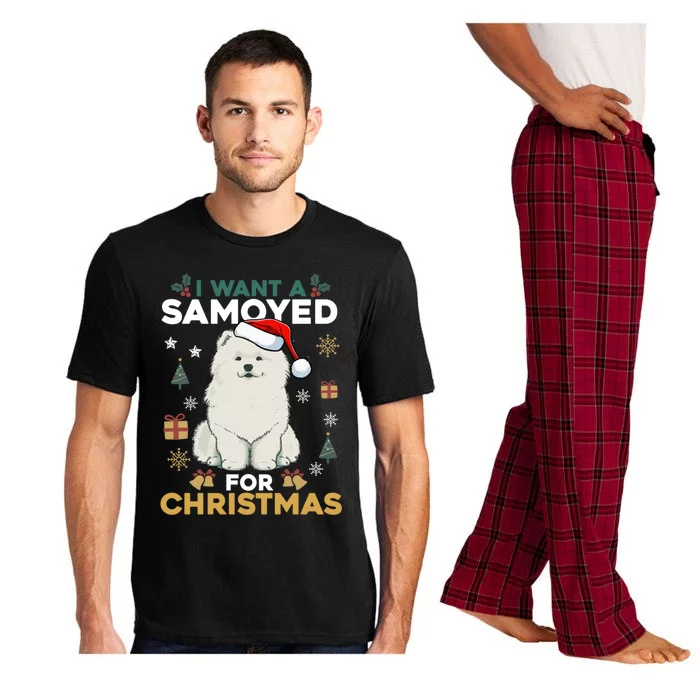 I Want A Samoyed For Christmas Cute Dog Lover Family Pajamas Gift Pajama Set