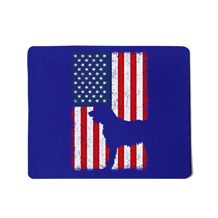 Irish Wolfhound American Flag Usa Patriotic Dog Gift Cute Gift Mousepad