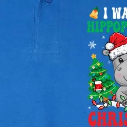 I Want A Hippopotamus For Christmas Lights Santa Hippo Xmas Gift Softstyle Adult Sport Polo