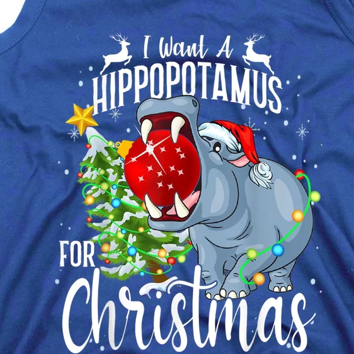 I Want A Hippopotamus For Christmas Xmas Hippo Cute Gift Tank Top