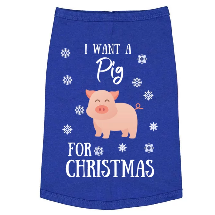 I Want A Pig For Christmas Pig Mom Gift Doggie Tank