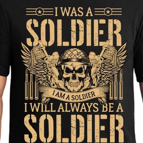 I Was A Solder Veteran T Pajama Set